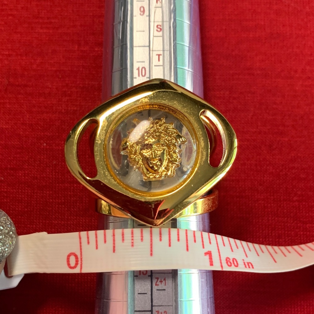 Versace Gold Medusa Ring - Picture 5 of 5